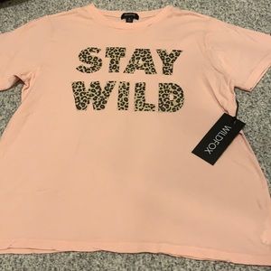 NWT Wildfox Stay Wild Graphic Tee